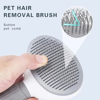 Self-Cleaning Pet Brush                 Remove loose fur, tangles, and dirt in seconds – with one-click cleaning.