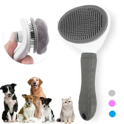Self-Cleaning Pet Brush                 Remove loose fur, tangles, and dirt in seconds – with one-click cleaning.