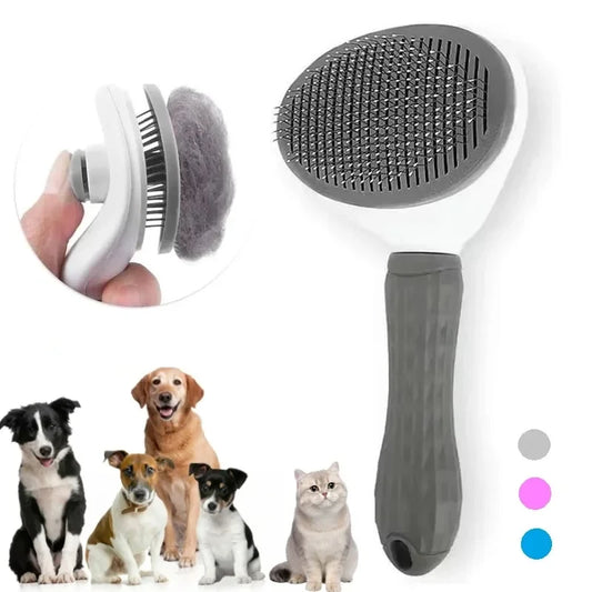 Self-Cleaning Pet Brush                 Remove loose fur, tangles, and dirt in seconds – with one-click cleaning.