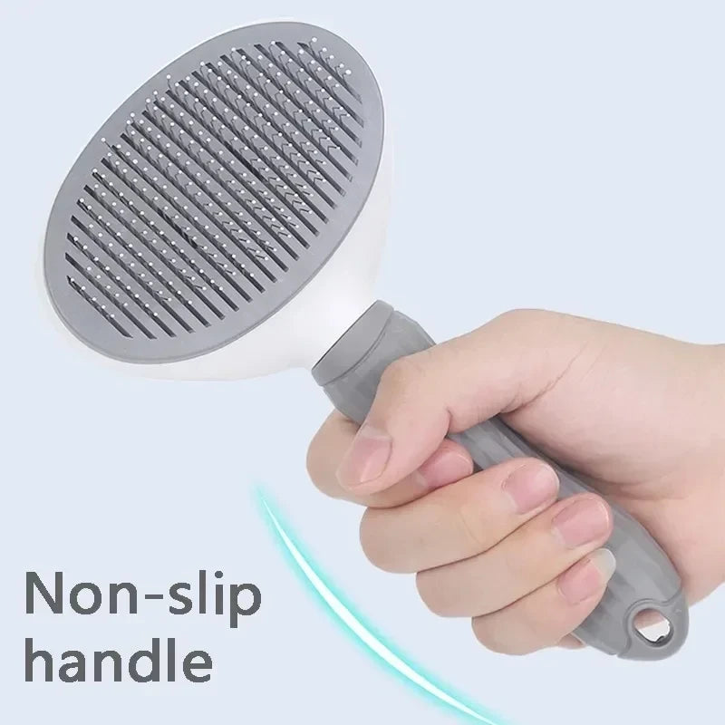 Self-Cleaning Pet Brush                 Remove loose fur, tangles, and dirt in seconds – with one-click cleaning.